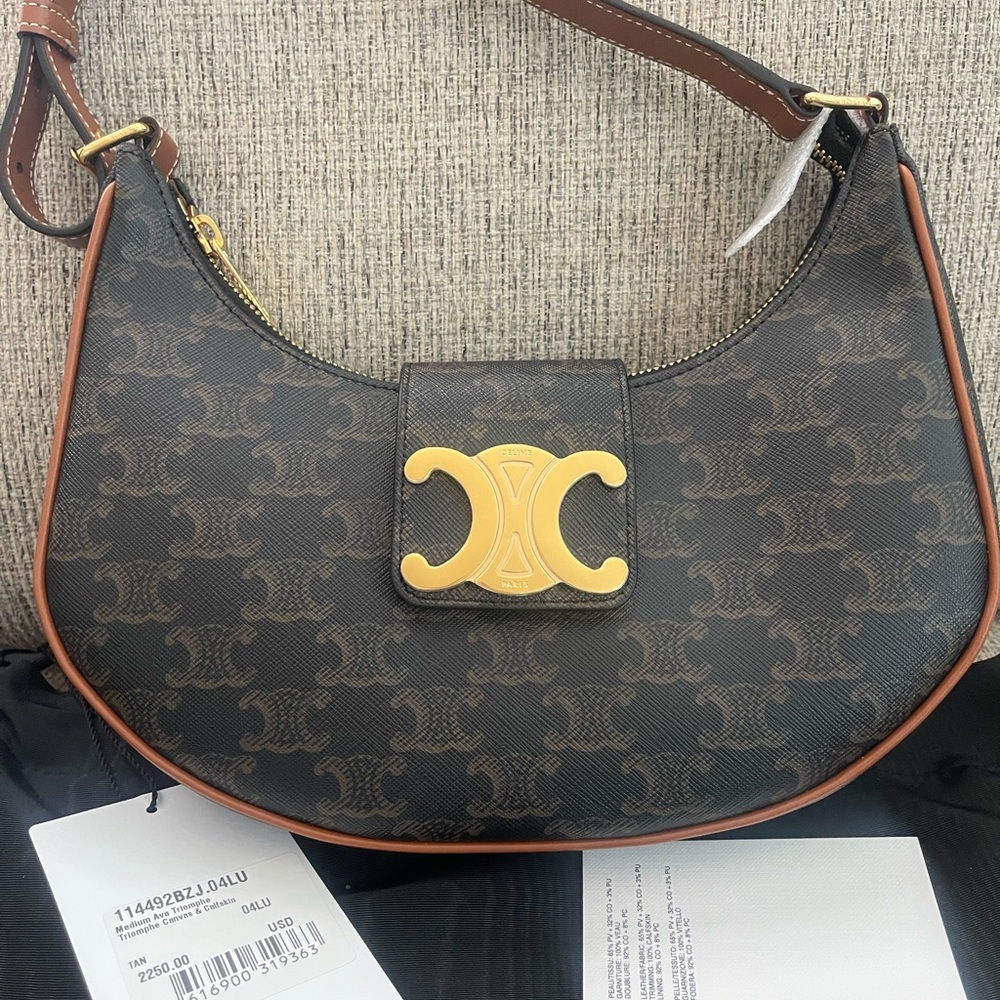 Celine Ava triomphe canvas bag - Picture 3 of 11
